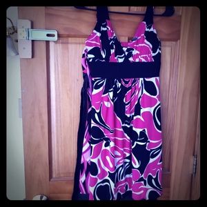 Flower print summer dress